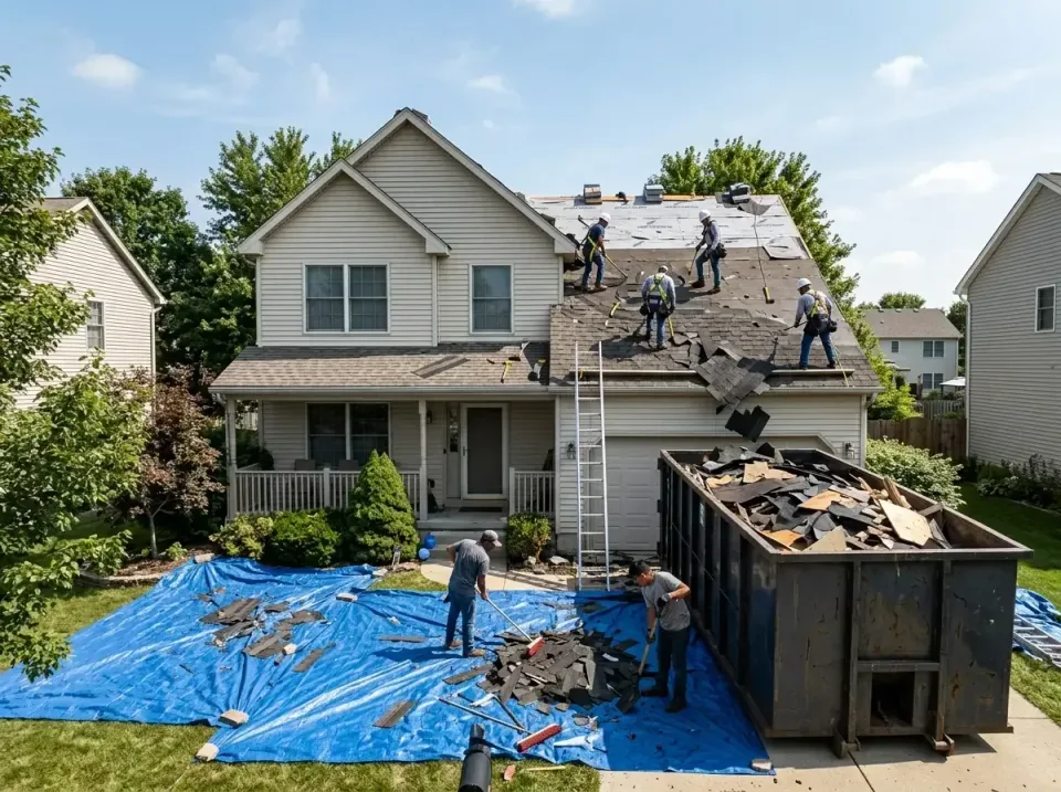 roof-replacement-debris-remova-004 — frequently asked questions, Cheapest Dumpster Rentals in Pittsfield, IL